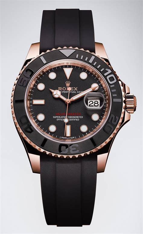 rolex yacht-master- everose gold ceramic watch|rolex yacht master gold price.